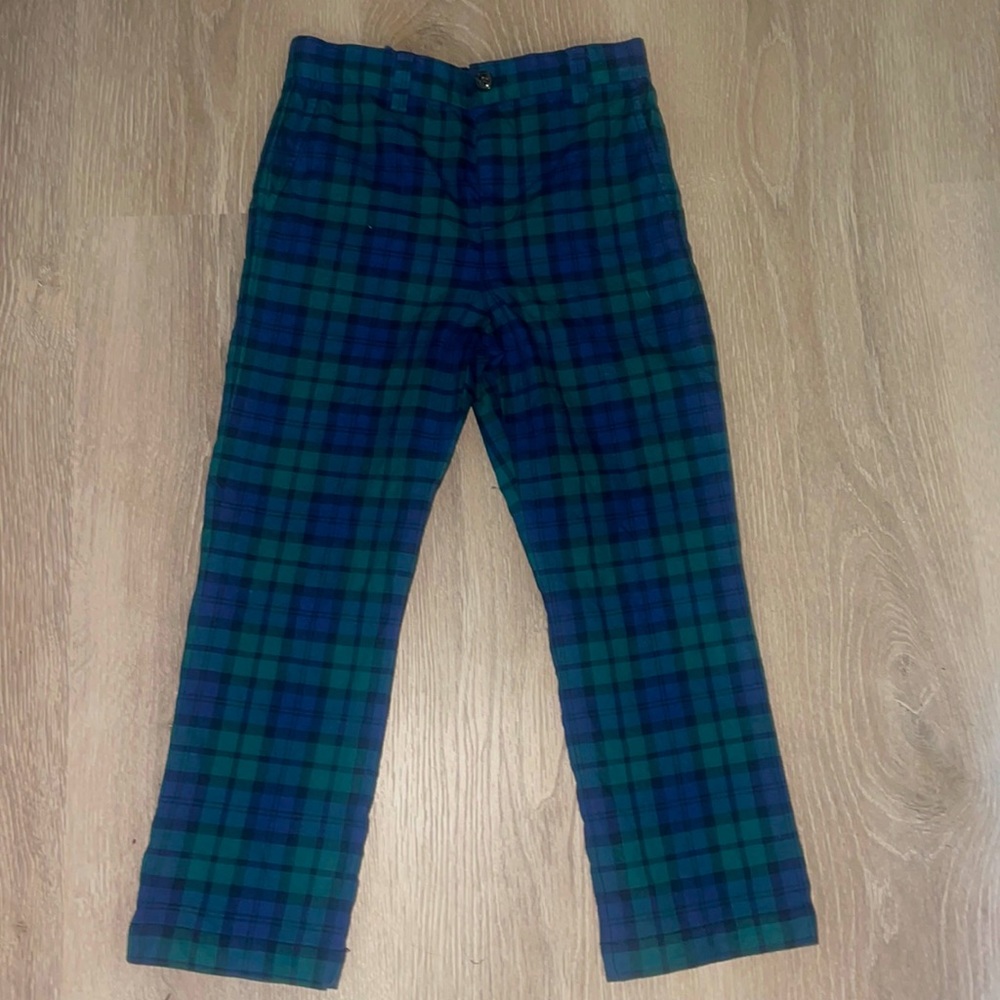 Vineyard Vines Boys Holiday Plaid Breaker Pants - Size 6